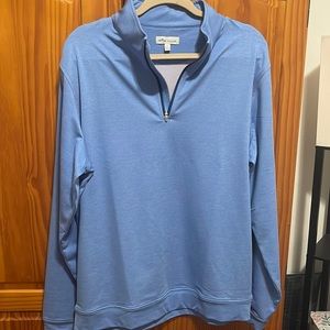 Size L Peter Millar long sleeve quarter zip polo